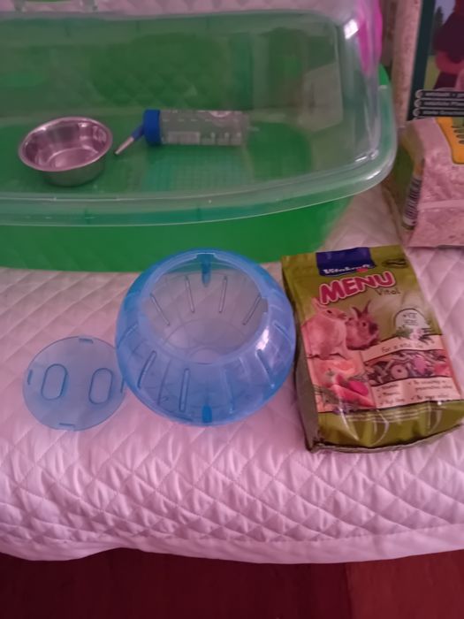 Cușcă hamsteri de plastic rezistent