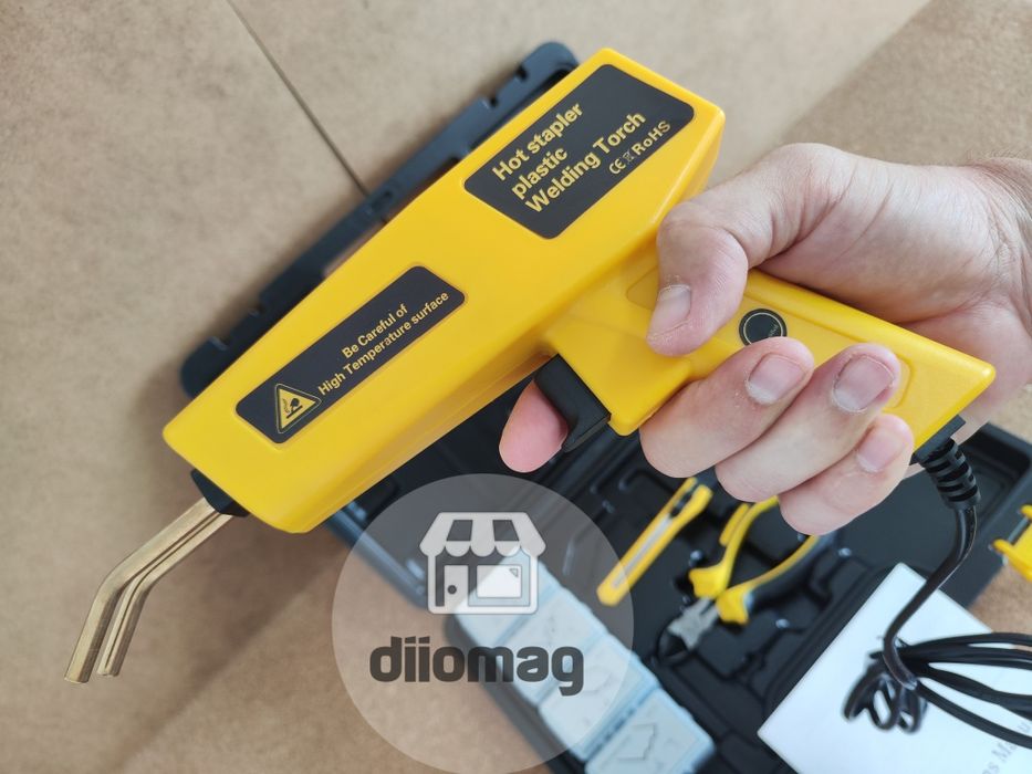 Kit pistol lipit plastic la cald multifuncțional DH-005 120W  400capse