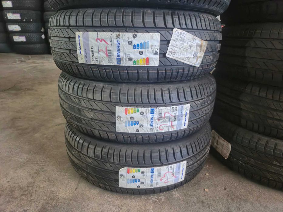 100 Anvelope de VARA - 185/65/15 - Michelin Primacy 4 - NOU - DOT 2023 ! SUPER PRET !!