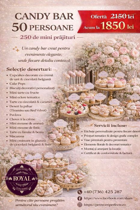 Candy Bar- Bar Fructe- Fantana ciocolata - evenimente  de la A la Z