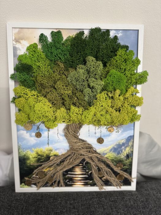 Картина за повод със скандинавски мъх