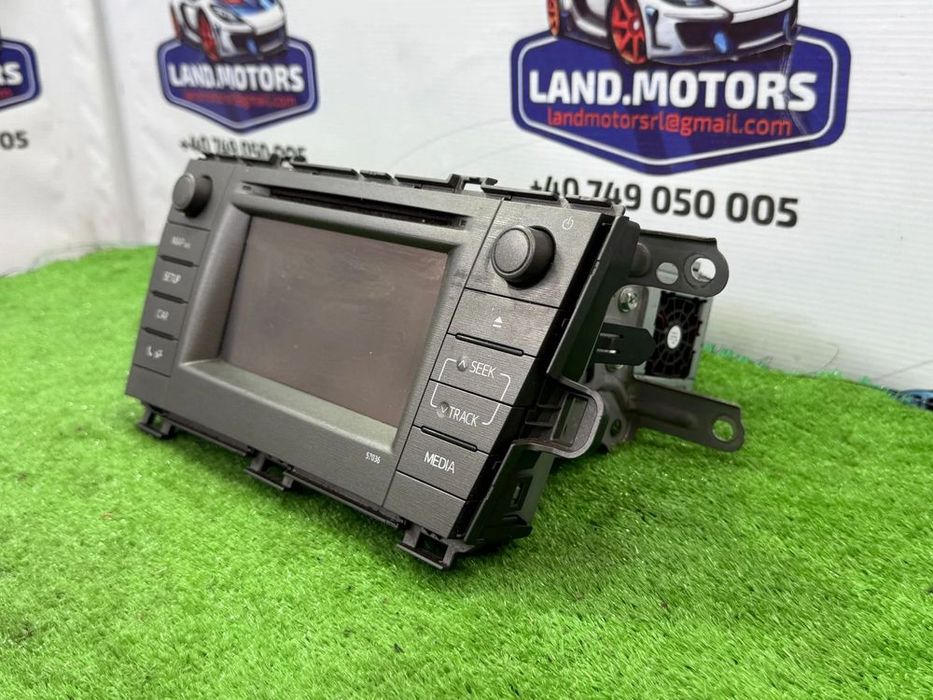 DISPLAY NAVIGATIE / ECRAN CONTROL MEDIA + RADIO CD TOYOTA PRIUS 2012 HYBRID 1.8 BENZINA Hatchback COD OEM 86140-47080 CV-VS01F14D 10R-030232 861404708