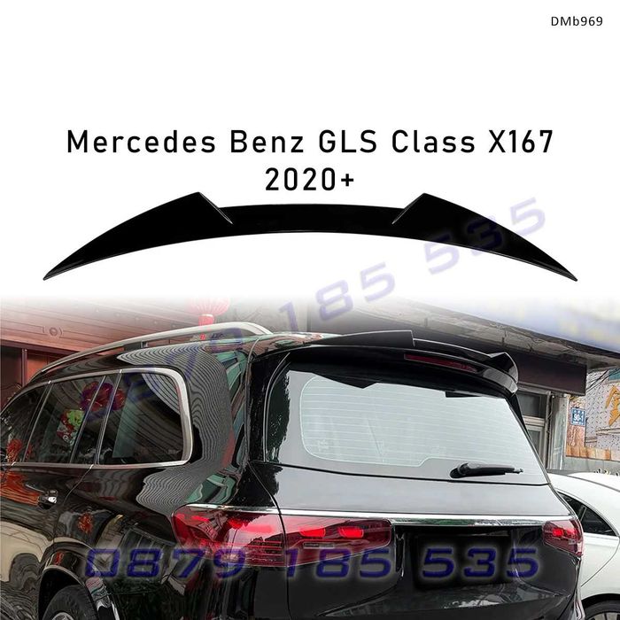 Спойлер за задно стъкло Mercedes GLS X167 2020+, черен гланц -DMb969 тунинг лип заден покрив мерцедес глс tuning spoiler zaden