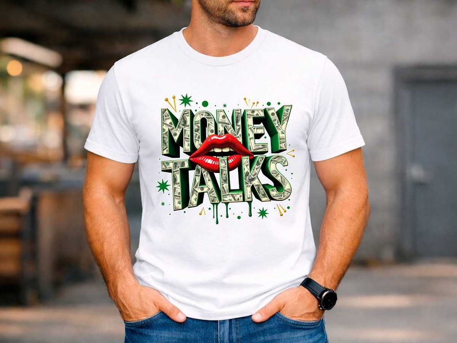 Мъжка тениска „Money talks“