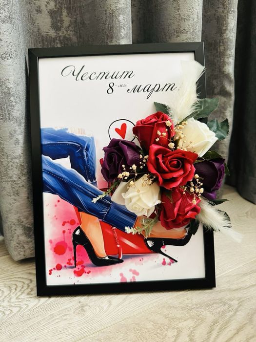 Картина със сапунени рози