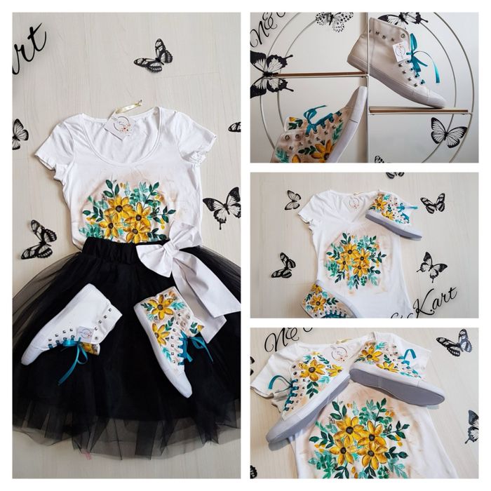 Ръчно рисувани тениски и кецове