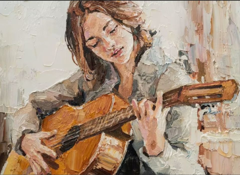 Уроки гитары, район Евразии.