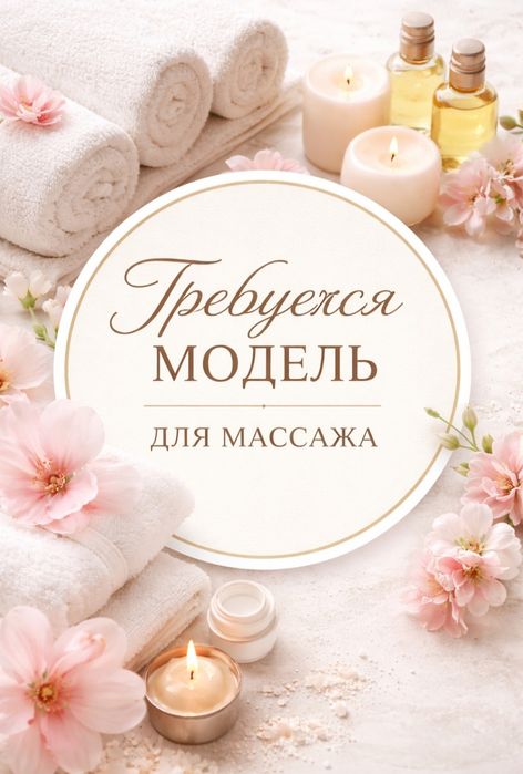 Массаж! Требуются модели женщины (без оплаты)