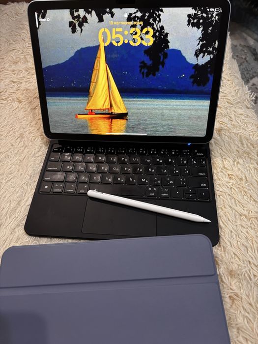 Айпад iPad air 11 + Стилус Apple Pencil pro + чехол с клавиатурой