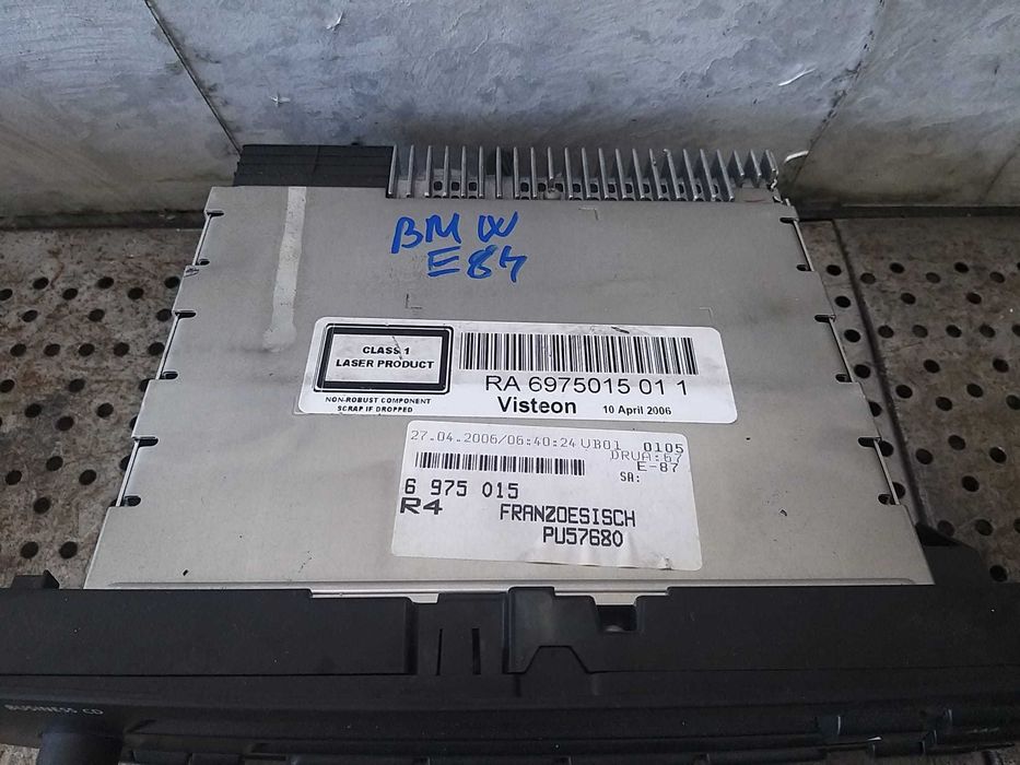 Radio cd player bmw seria 1 e87 6512697501501 vp4kaf18c838gh