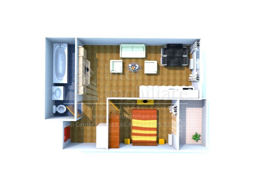 Apartament  2 camere Cug , 44 metri, etaj 1 Cod:160662