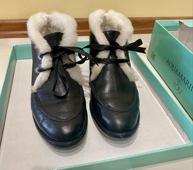 Естествена кожа дамски обувки