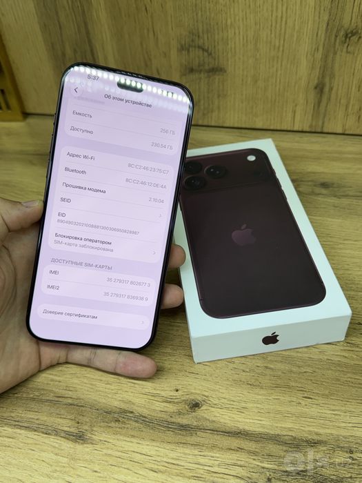 18 pro Max 256 gb LL/A sotiladi