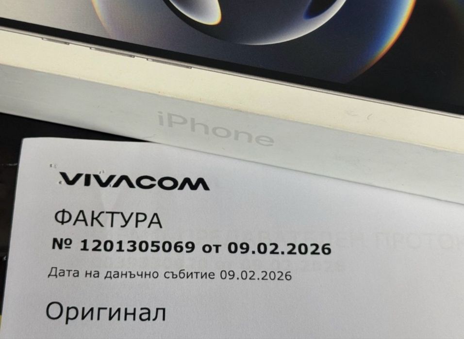 ЗАПЕЧАТАН 128GB iPhone 16e Гаранция Vivacom 2029г. White 16 е