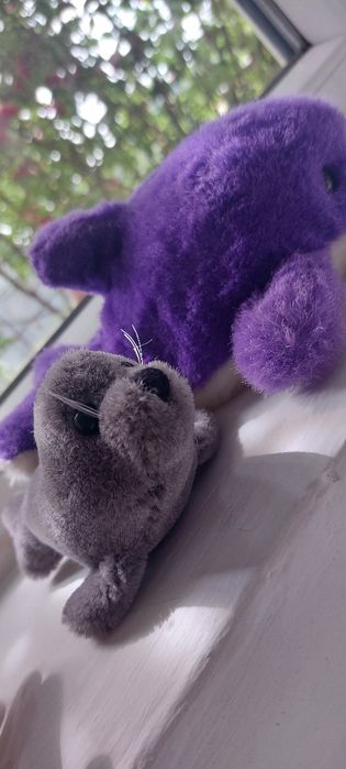 Balenă violet și focă gri +surpriză