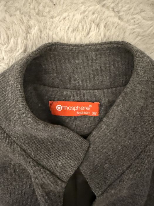 Palton cu buzunare cu blana