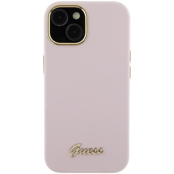 Guess guhcp15ssmbslp iphone 15 / 14 / 13 6.1" pink hardcase silicone s