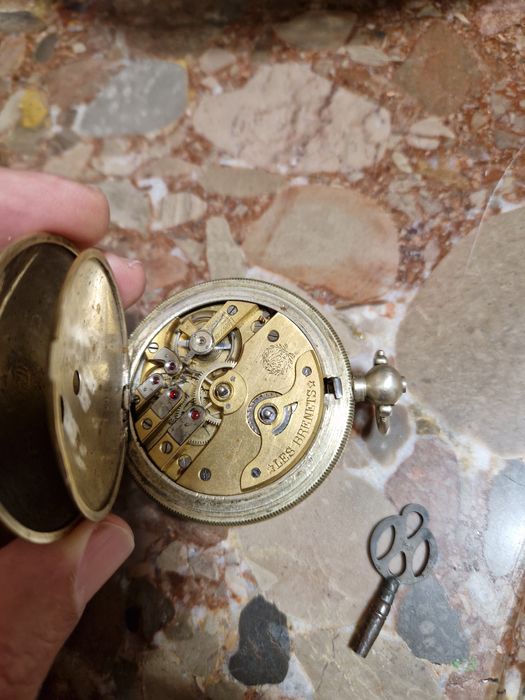 Прекрасен антикварен османски джобен часовник