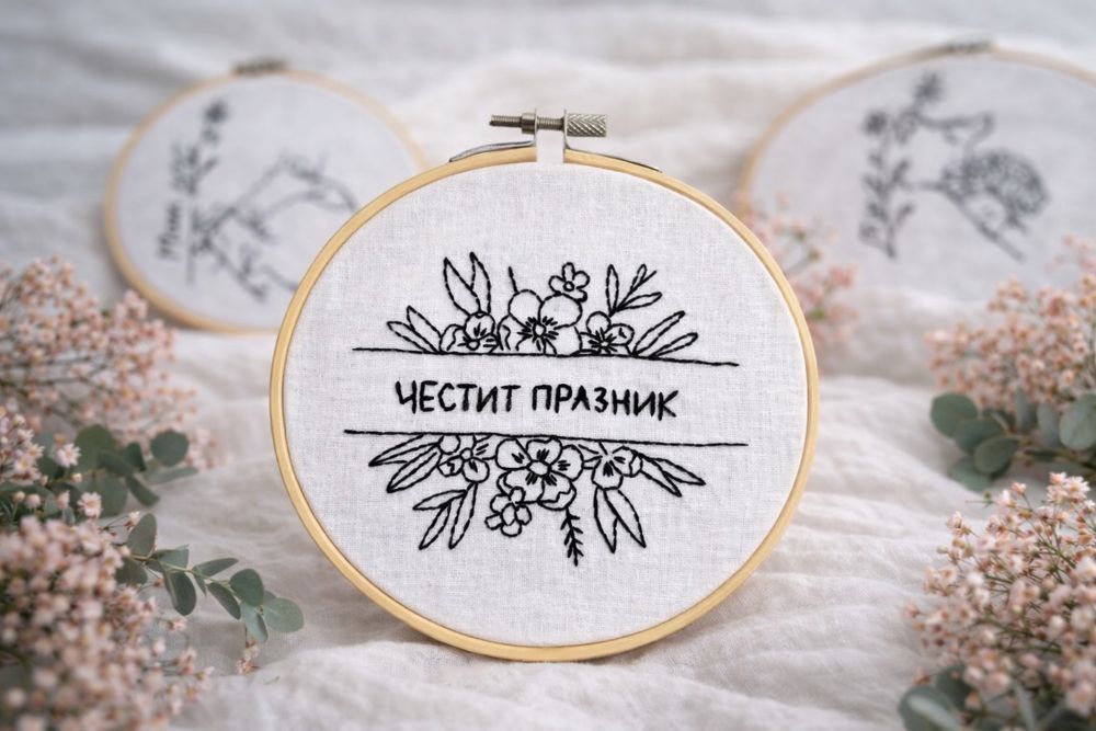 Ръчно бродирани послания