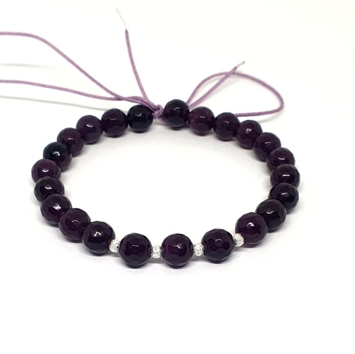 Bratara handmade pietre semipretioase - reglabila - Unisex