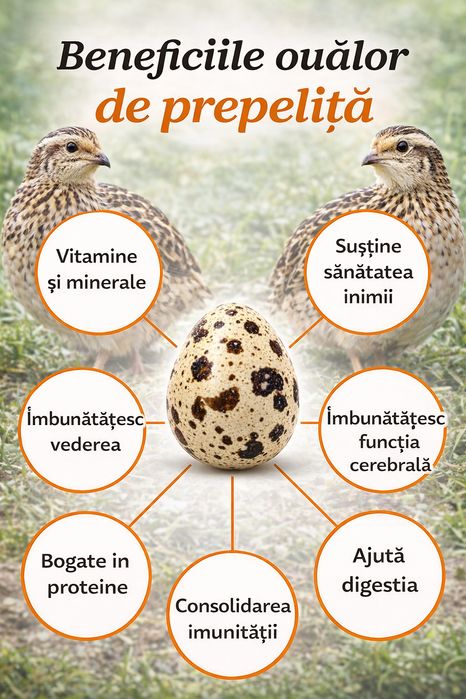 Vând oua proaspete de prepeliță!