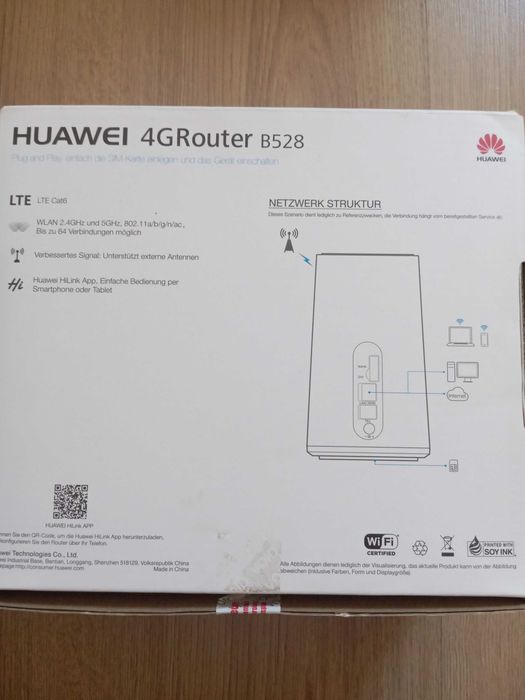 НОВ 4G LTE рутер Huawei B528, работи със SIM за всички оператори