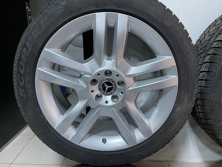 jante originale mercedes r20 gle w166 echipate iarna pirelli ca noi