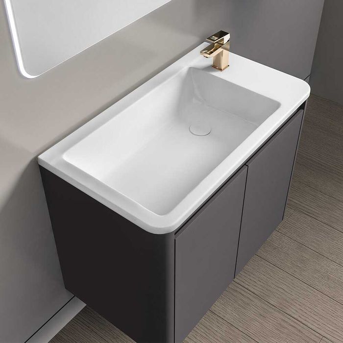 ПВЦ комплект за баня NOVA DARK GREY 60 см