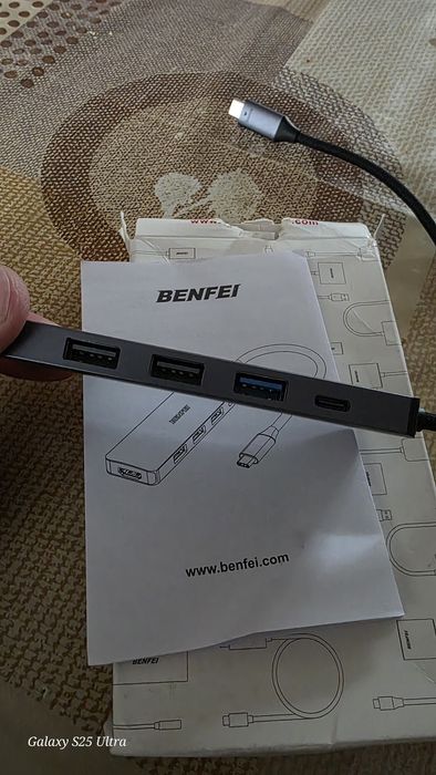 BENFEI 5в1 USB C хъб с 4K HDMI, 3 USB-A, 100W