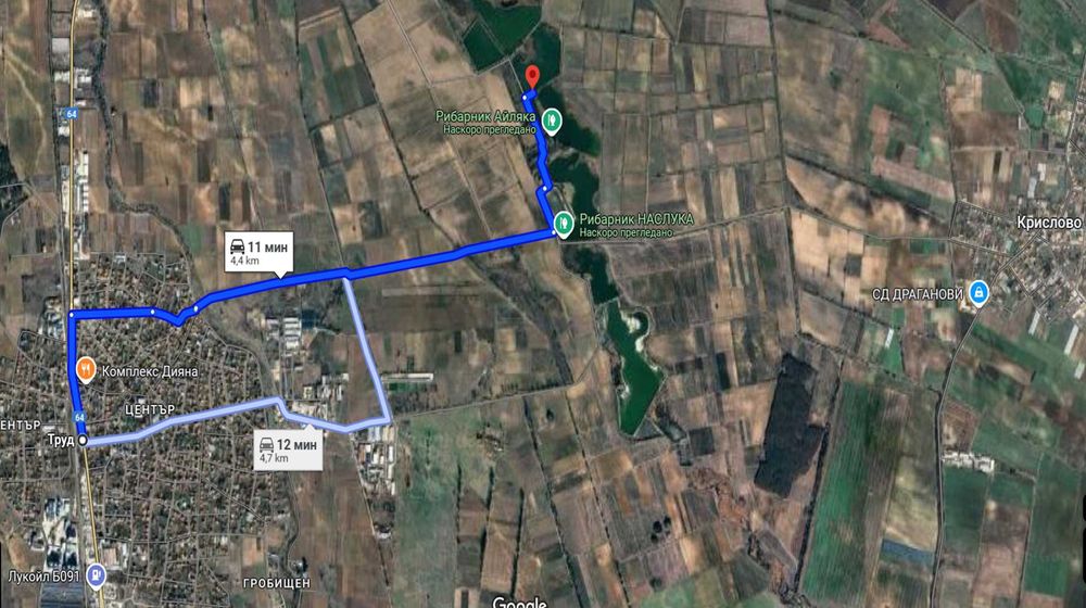 Отдавам под аренда 3 дка в с. Труд