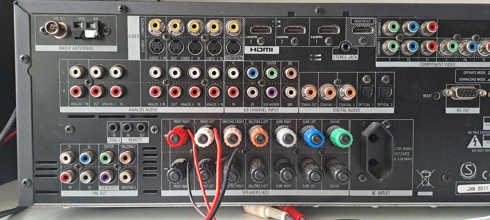 Harman Kardon AVR 255 Receiver 7.1 HDMI Statie Amplificator puternic