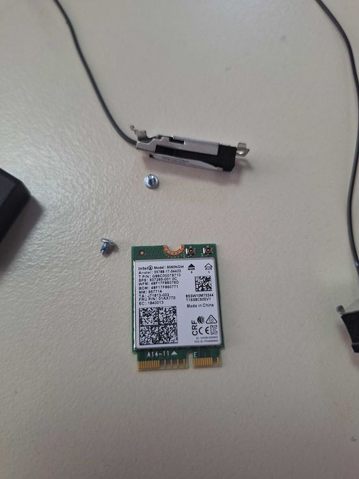 Placa retea pentru HP + antena Intel Wifi AC 9560 1.73 Gbps