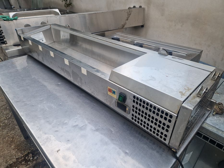 Masa rece cu sertare și usi, blat.inox