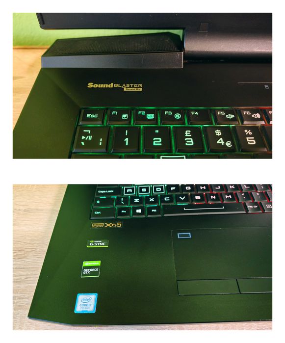 Schenker XMG/Intel Core i7-7700K 4.50Ghz/NVidia GTX 1080 8GB 190W/16GB RAM/512GB SSD NVMe + 1TB HDD/17.3 2K Quad HD IPS 120hz геймърски gaming laptop
