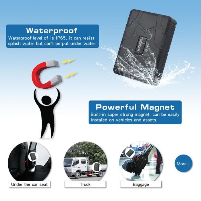 GPS Tracker TK915 , Waterproof, magnet puternic, baterie 10000 mAh