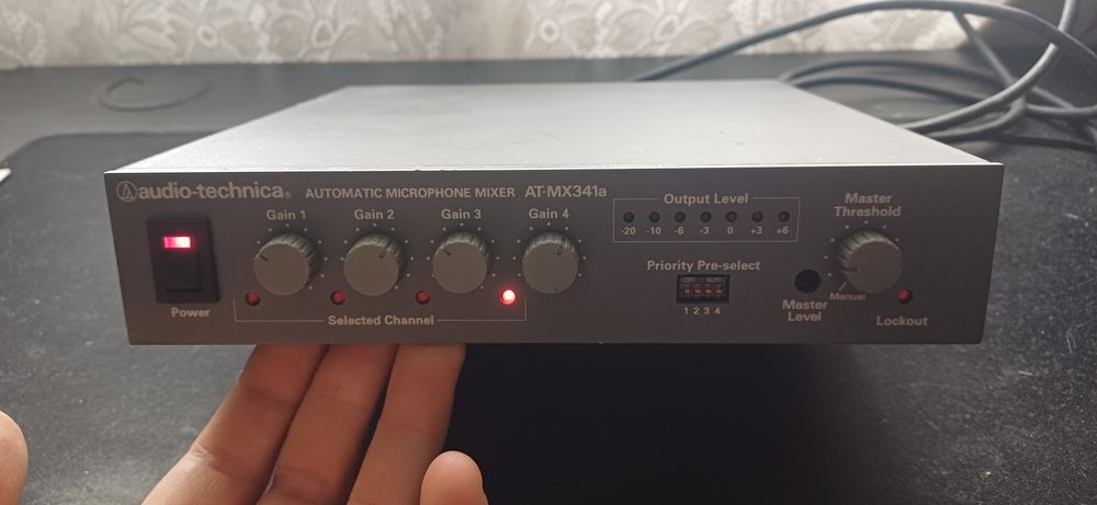 Audio-Technica AT-MX341a Smart Mixer 4-Channel Automatic Microphone Mixer