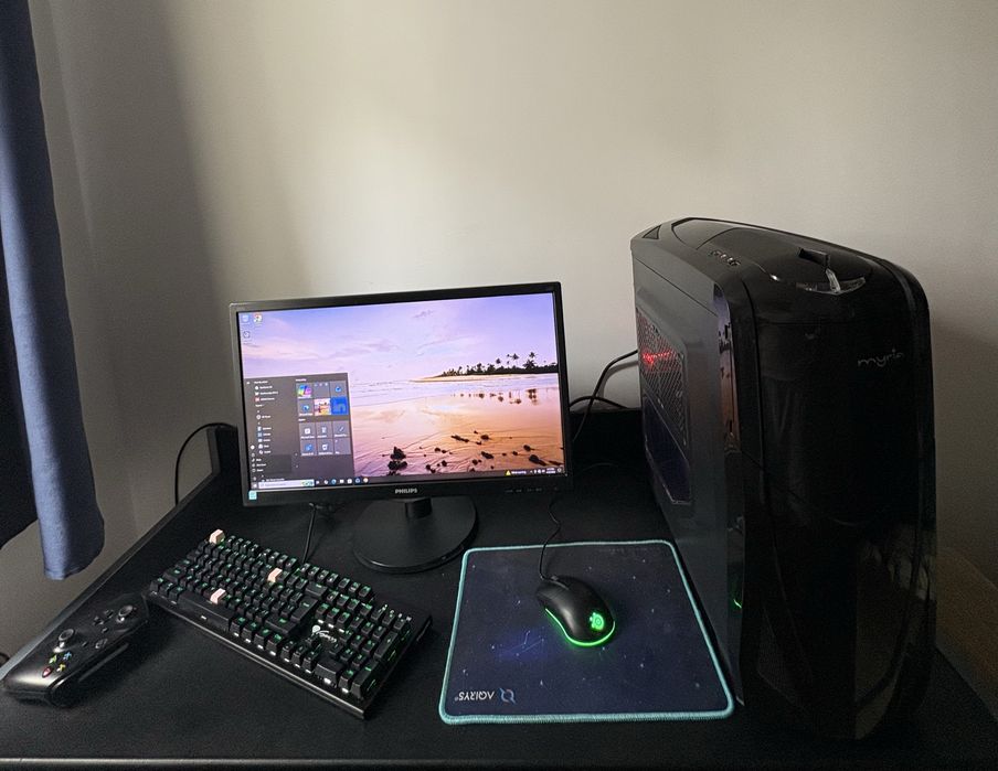 Setup PC de Gaming complet Ryzen 5, 16Gb RAM , GTX 1050 TI , PERIFERICE