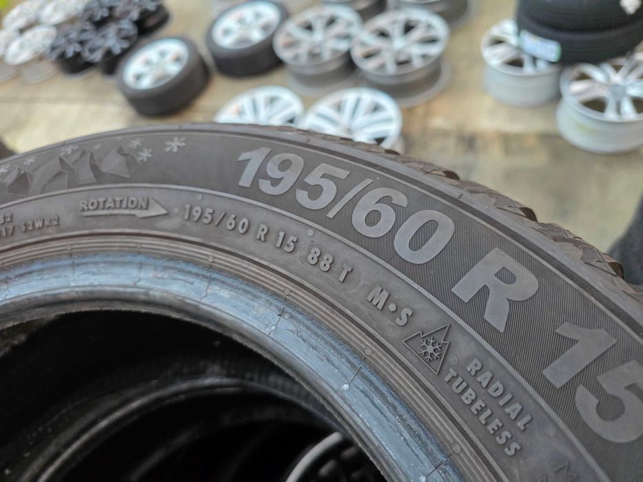 2бр Зимни гуми 195 60 15 - Semperit