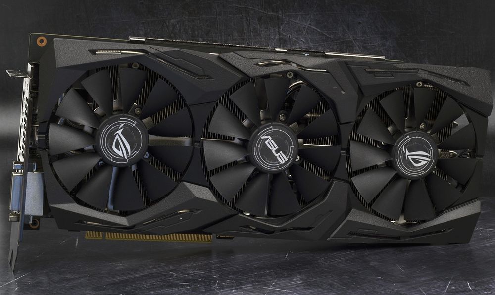 Видеокарта RX580 8GB ASUS ROG STRIX