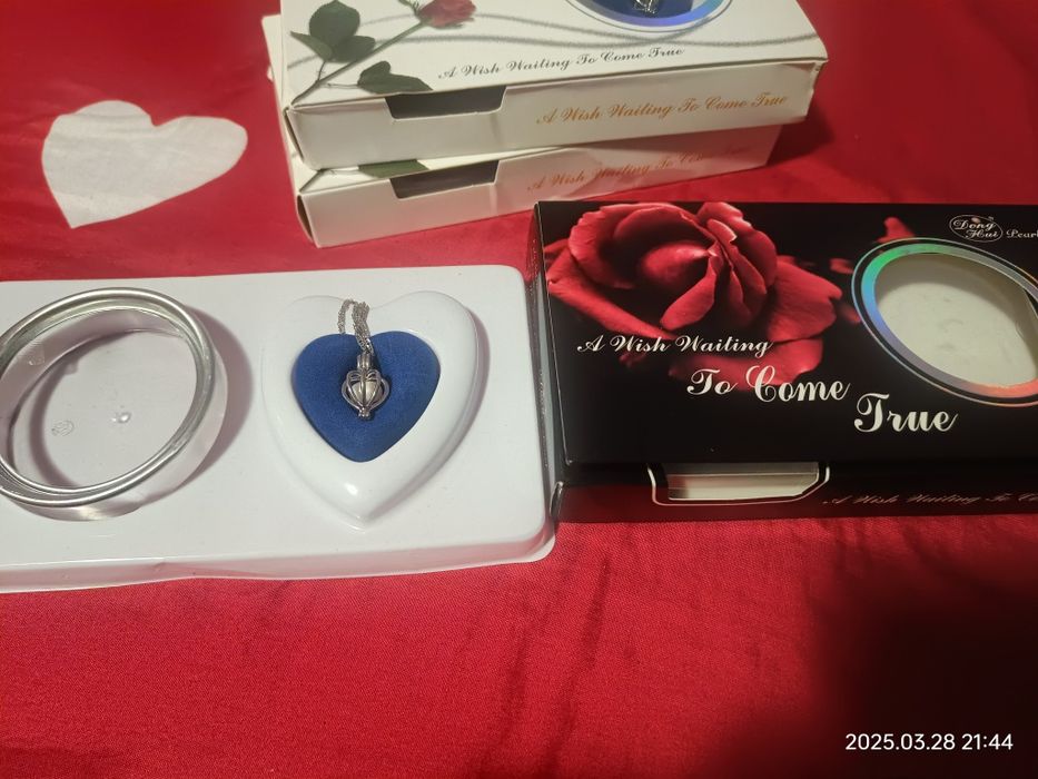 Lănțișor argint cu perla naturala