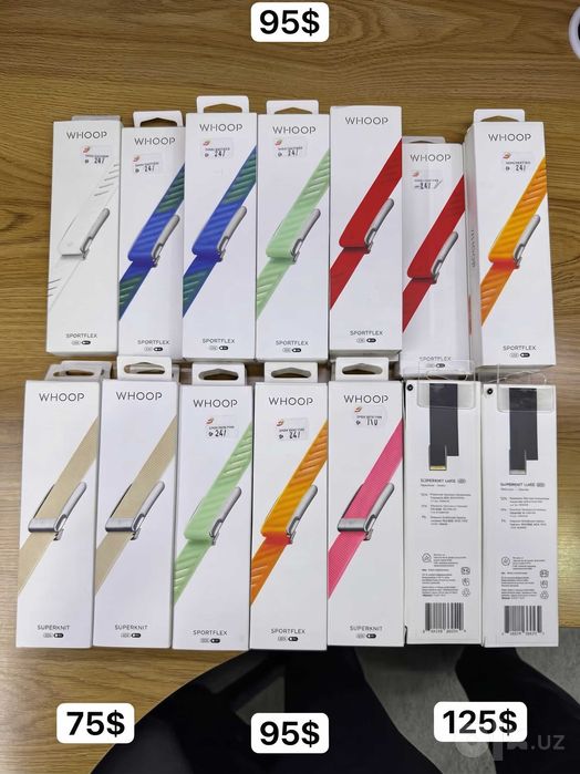 Whoop Фирменные ремешки  SportFlex и SuperKnit для фитнес-трекеров