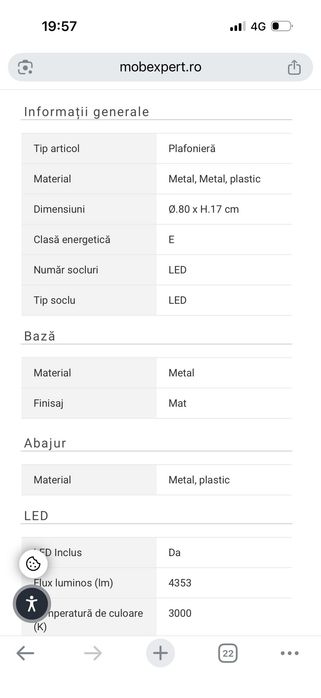 Plafoniera Led Mobexpert
