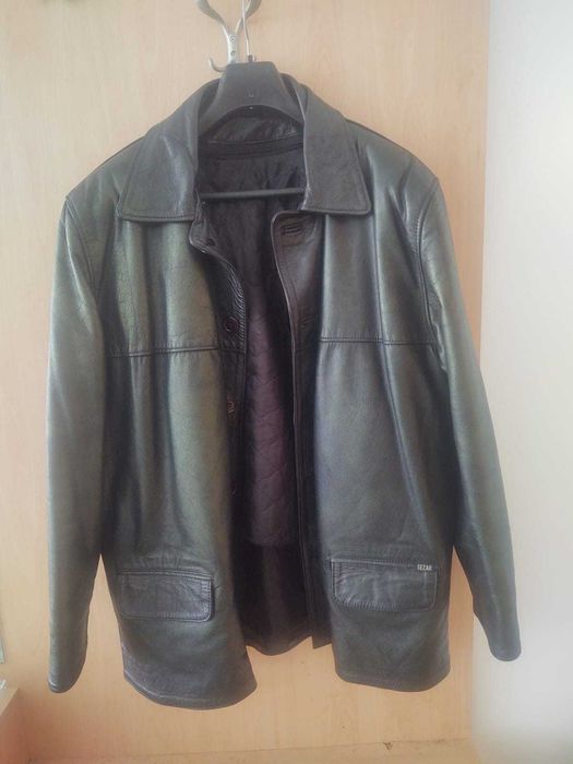 КРАСИВ КОЛЕДЕН ПОДАРЪК - ново кожено яке размер 62