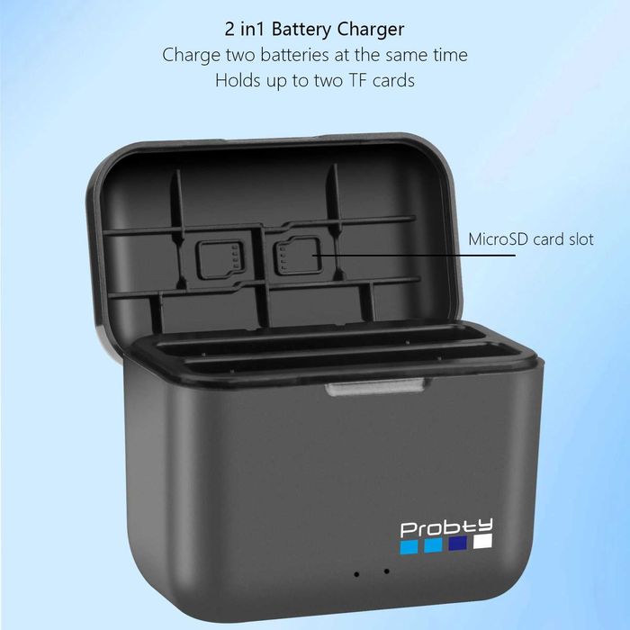 Set 2 acumulatori 2850mAh + incarcator dublu camere Insta360 X5