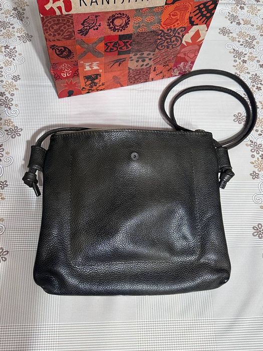 Сумка канишка кожанна