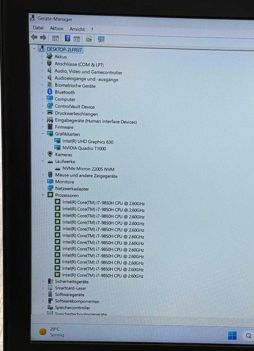 Dell Precision 7540, i7-9850HQ, RAM: 32 GB,  500GB SSD -  като нов  !