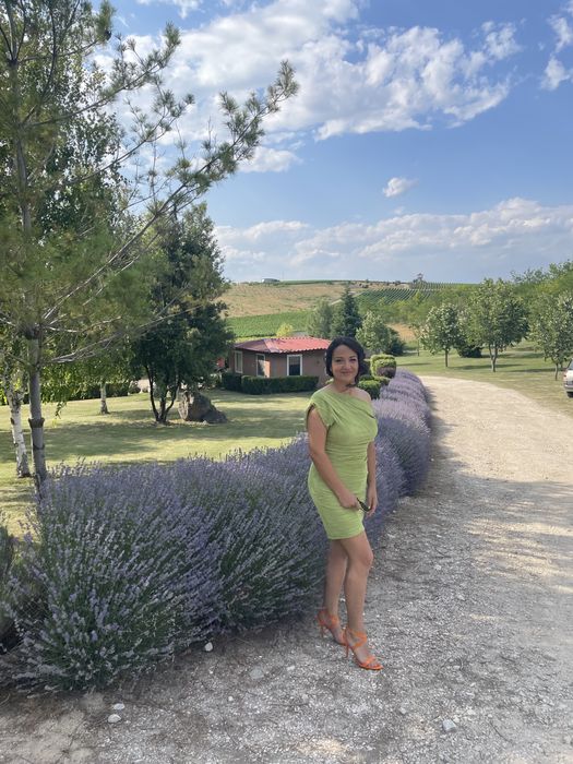 Зелена Рокля BSB с паднало рамо