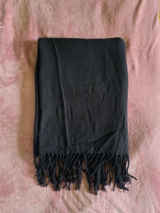 Зимен вълнен ръчно плетен комплект плетена зелена шапка, шал, ръкавици