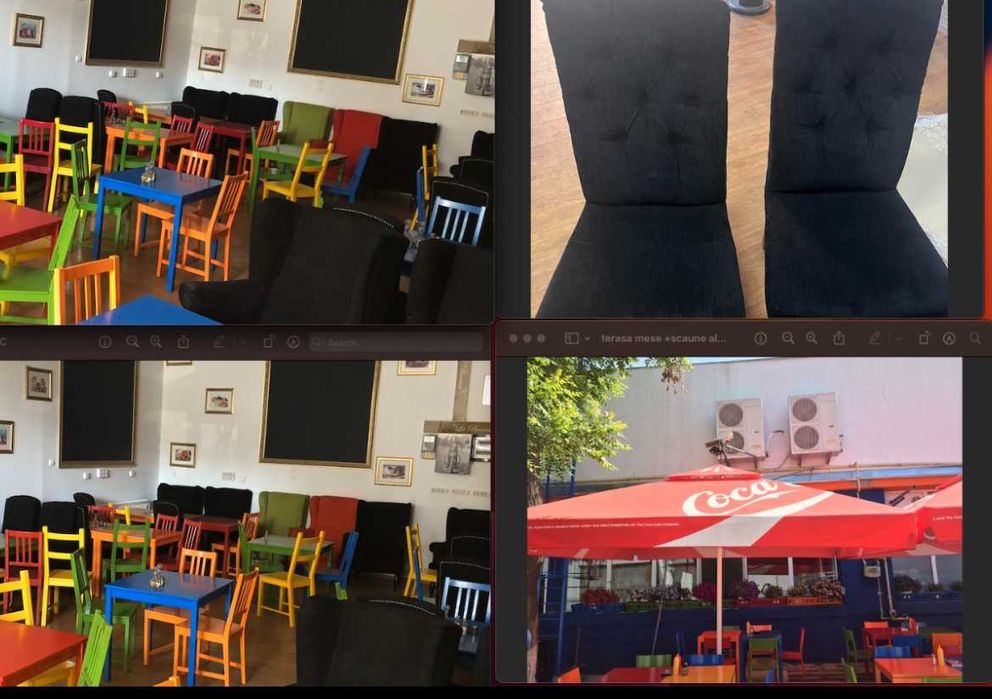 Scaune si mese terasa/restaurant