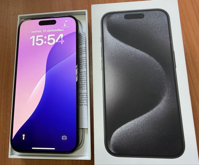 Iphone 15 pro 128 gb като нов с гаранция!!!